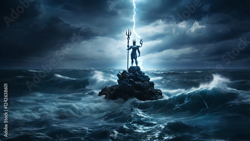 statue of Poseidon  photo