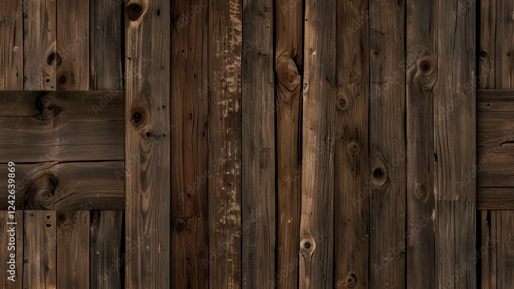 Old reclaimed wood background Generative AI Old reclaimed wood background Generative AI