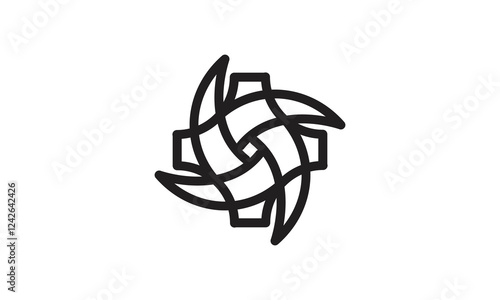 Logo designs created with abstract lines