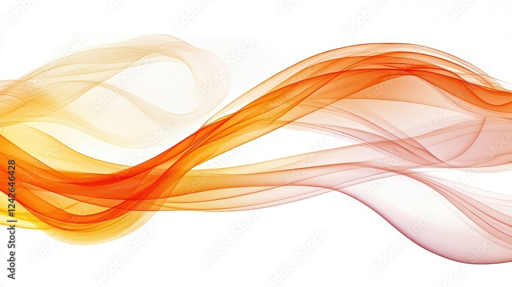 Abstract Orange and Yellow Flowing Waves Design Abstract Orange and Yellow Flowing Waves Design