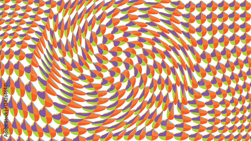  A pattern with circles and a background of circles