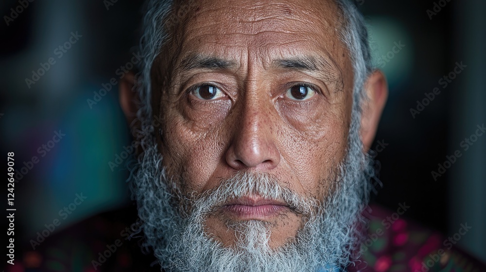 Elderly man portrait, serious expression, dark background, pensive mood, stock photo Elderly man portrait, serious expression, dark background, pensive mood, stock photo