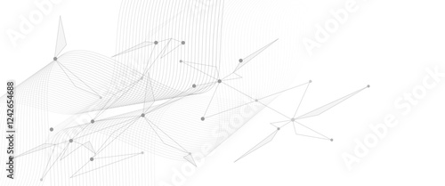 Vector Connect link background. global network technology concept. Digital technology futuristic internet network speed connection white background.