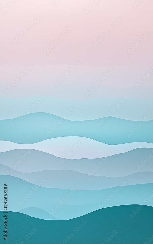 Muted teal and soft mauve skies blend in smooth vertical stripes, accented with dynamic clouds creating a harmonious, calming atmosphere for any space with natural depth and subtle textures. Muted teal and soft mauve skies blend in smooth vertical stripes, accented with dynamic clouds creating a harmonious, calming atmosphere for any space with natural depth and subtle textures.