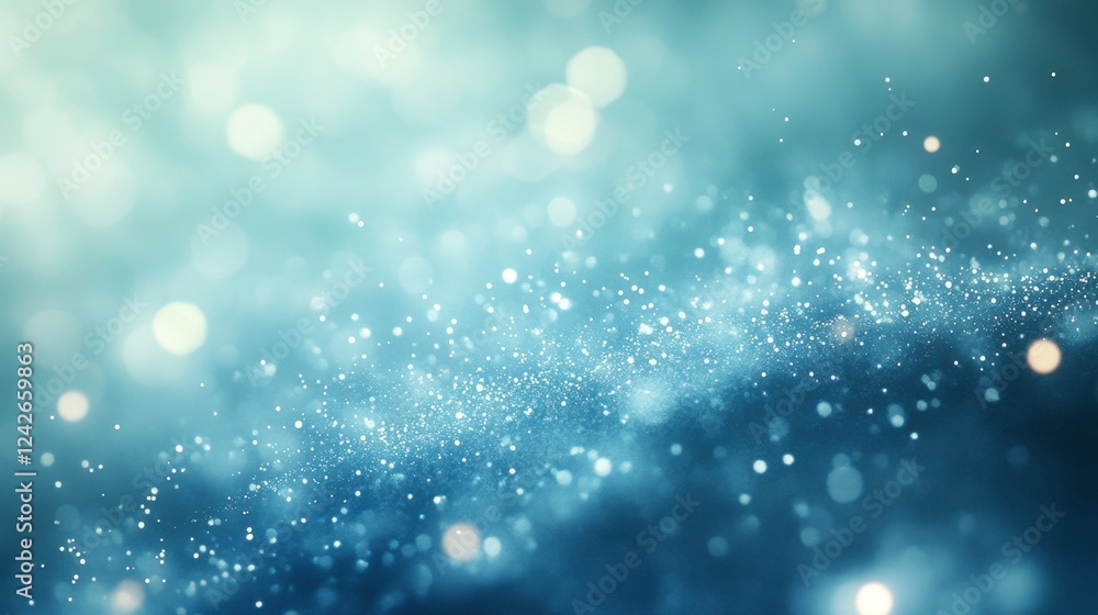 Defocused view of a blue water surface, soft ripples and delicate light patterns, creating a tranquil, glowing effect Defocused view of a blue water surface, soft ripples and delicate light patterns, creating a tranquil, glowing effect