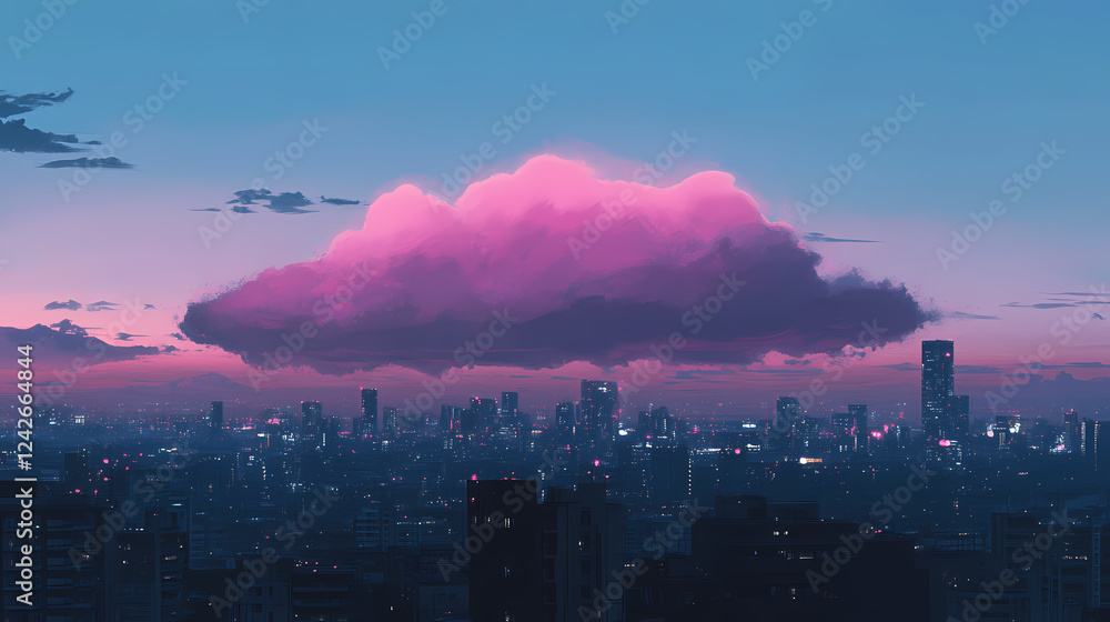 Obraz premium Future Smart Cloud Technology