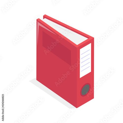 Well designed icon of file folders, premium vector of document archives, binders vector design