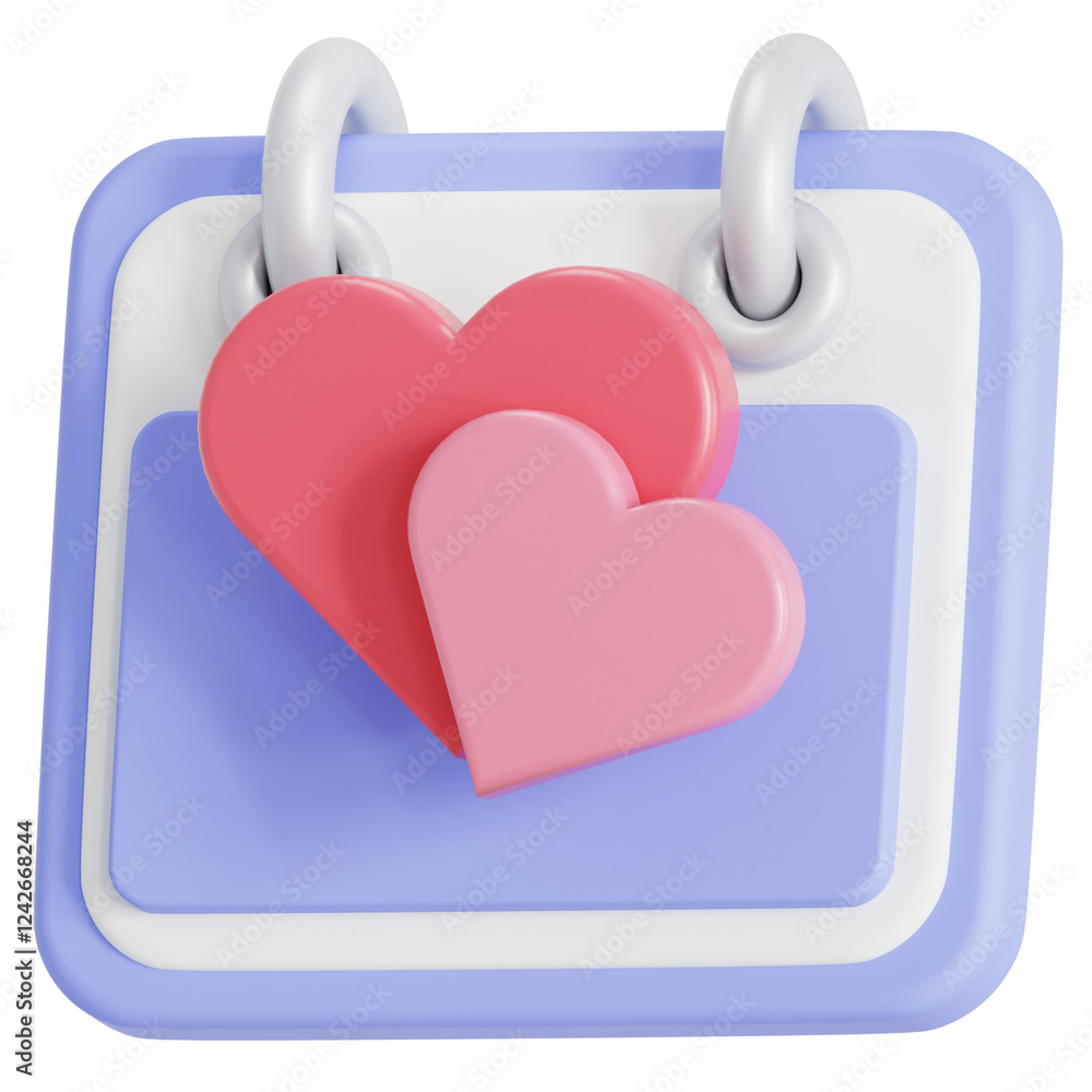 Valentine's day 3D icon Valentine's day 3D icon