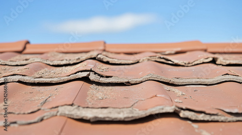Damaged Roof Tiles: Close-u...