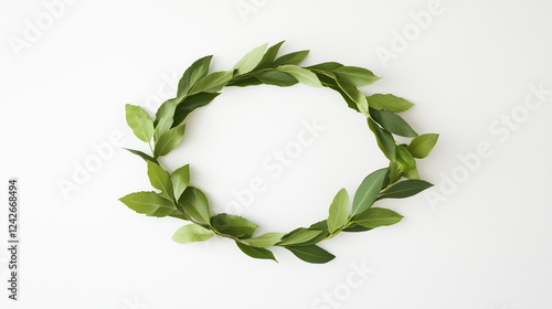 Green Leaf Wreath: A vibran...