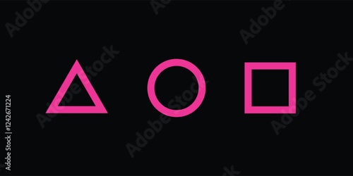 squid game geometric shapes