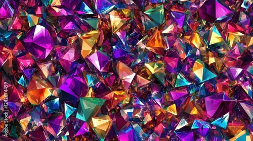 Vibrant Gemstone Pile Texture