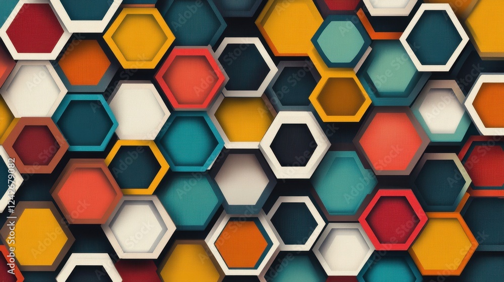 Abstract Hexagon Pattern Background Abstract Hexagon Pattern Background