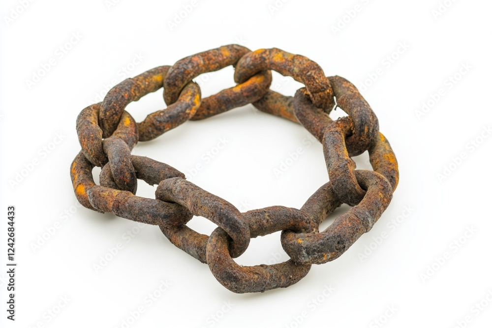 Fototapeta premium Rusty Chain - An Industrial Relic