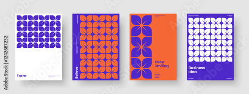 Modern Book Cover Layout. Isolated Flyer Template. Geometric Poster Design. Brochure. Business Presentation. Background. Banner. Report. Journal. Notebook. Handbill. Newsletter. Brand Identity