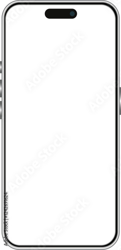 iPhone smartphone mockup | smartphone frame on transparent background for editing 