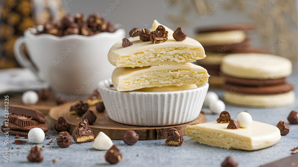 White chocolate filled with sugar cookie dough White chocolate filled with sugar cookie dough