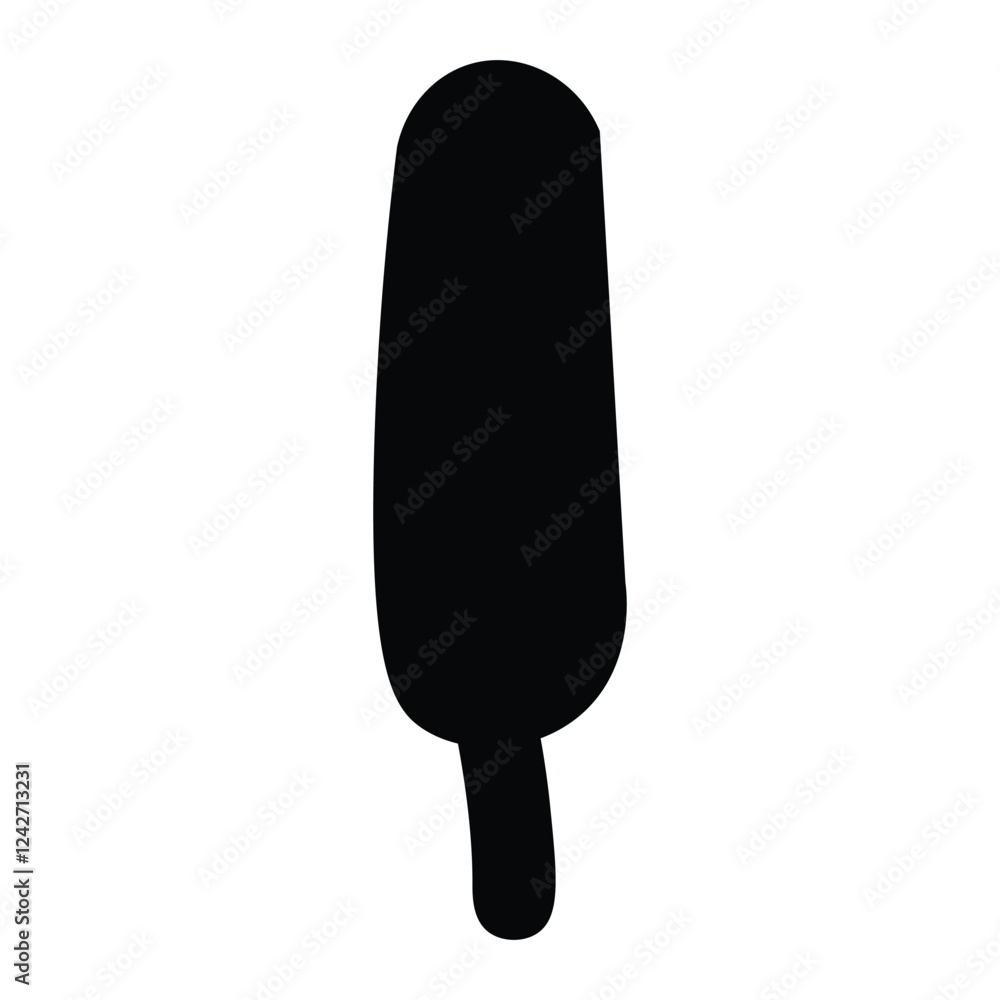 Frozen Dessert Popsicle Clipart in Monochrome Frozen Dessert Popsicle Clipart in Monochrome