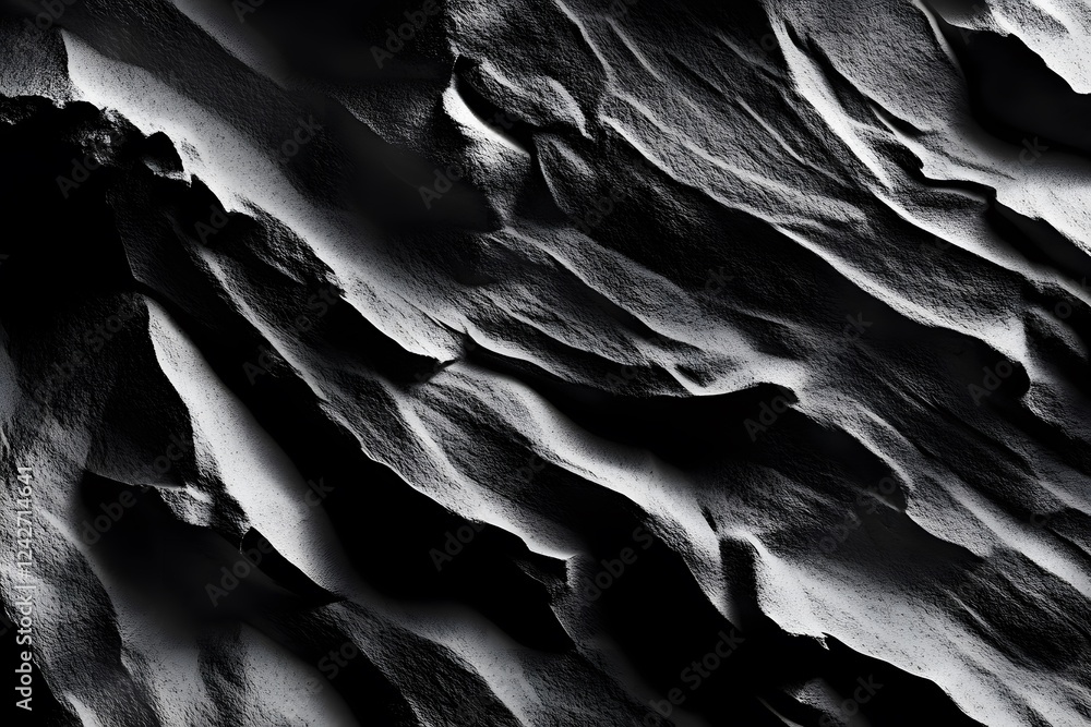 Fototapeta premium Dramatic Black Rock Texture Photography
