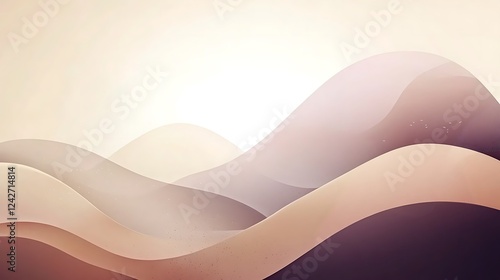 Sandy hills sunrise, calm background