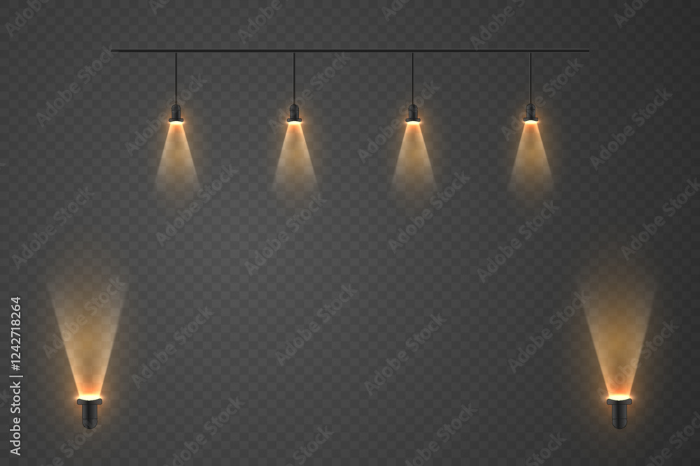 custom made wallpaper toronto digitalLight sources from a spotlight, studio, podium lighting, lighting effect.