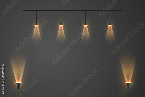 Wallpaper Mural Light sources from a spotlight, studio, podium lighting, lighting effect. Torontodigital.ca