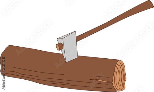 Illegal Logging Illustration