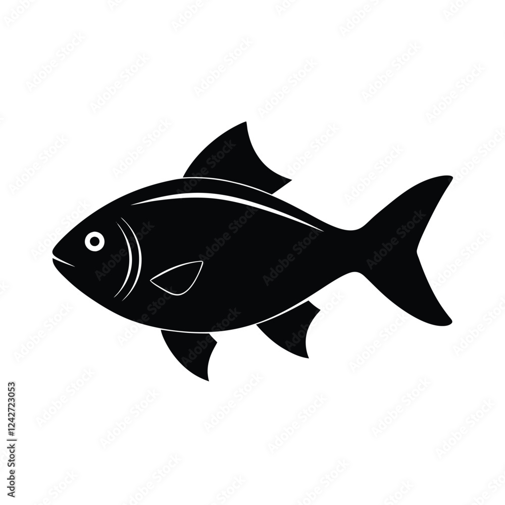 Platy Silhouette Vector Art and Platy Fish Black Design Illustration Platy Silhouette Vector Art and Platy Fish Black Design Illustration