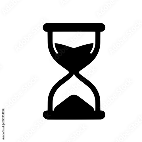 Time Passing: A simple yet evocative illustration of an hourglass, symbolizing the relentless passage of time and the fleeting nature of moments.