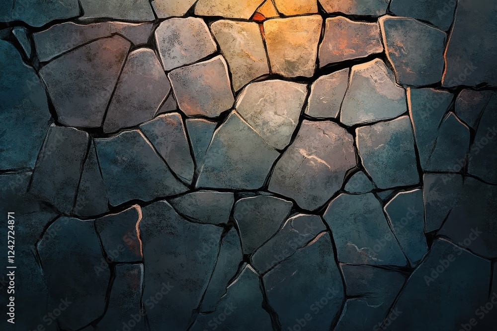 Dark Grey Irregular Stone Wall Texture Dark Grey Irregular Stone Wall Texture