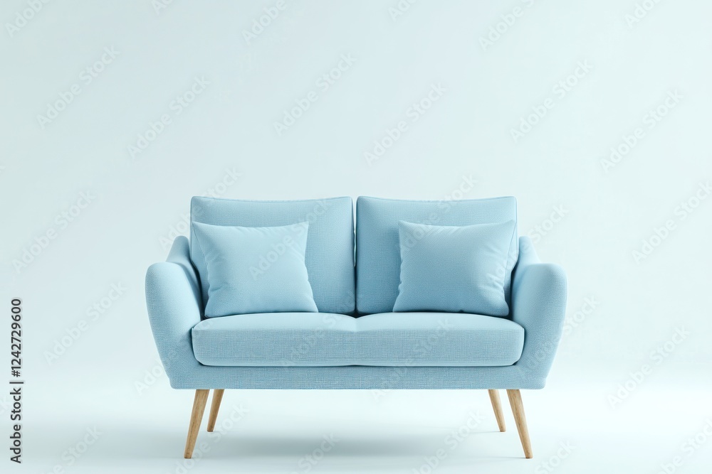 Light blue sofa, minimalist room, interior design, home decor, website banner (1) Light blue sofa, minimalist room, interior design, home decor, website banner (1)