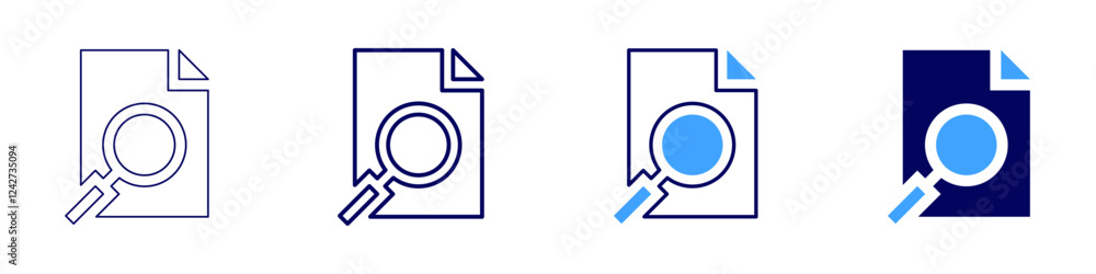 Diagnostic analysis icon in 4 different styles. Thin Line, Line, Bold, and Bold Line. Duotone style. Editable stroke Diagnostic analysis icon in 4 different styles. Thin Line, Line, Bold, and Bold Line. Duotone style. Editable stroke