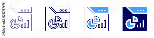 Sustainability goals icon in 4 different styles. Thin Line, Line, Bold, and Bold Line. Duotone style. Editable stroke