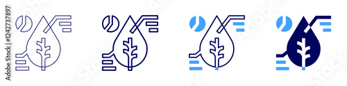 Traffic analysis icon in 4 different styles. Thin Line, Line, Bold, and Bold Line. Duotone style. Editable stroke
