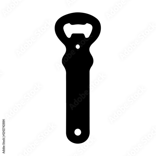 Bottle opener silhouette vector icon sign symbol illustration design.