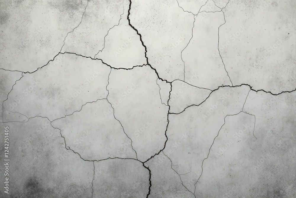 Cracked Concrete with Deep Texture and Industrial Gritty Appearance Cracked Concrete with Deep Texture and Industrial Gritty Appearance