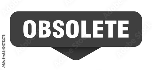 obsolete sticker. obsolete sign on transparent background