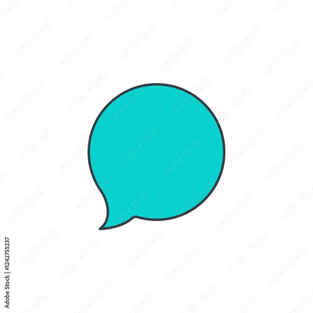 Speech Bubble icon symbol vector illustration isolated on white background Speech Bubble icon symbol vector illustration isolated on white background
