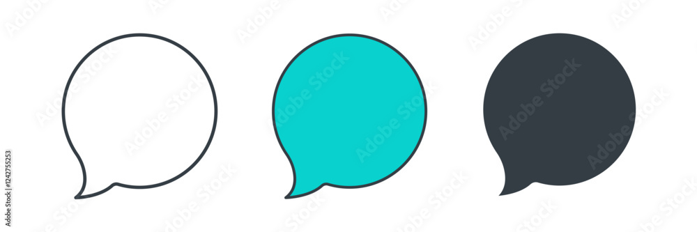 Speech Bubble icon symbol vector illustration isolated on white background Speech Bubble icon symbol vector illustration isolated on white background