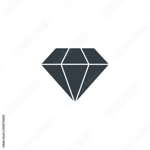 Diamond icon symbol vector illustration isolated on white background