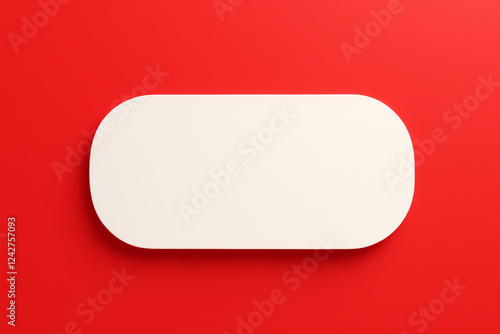 Free Download A bright red label with a white blank area.  - GFXLoad