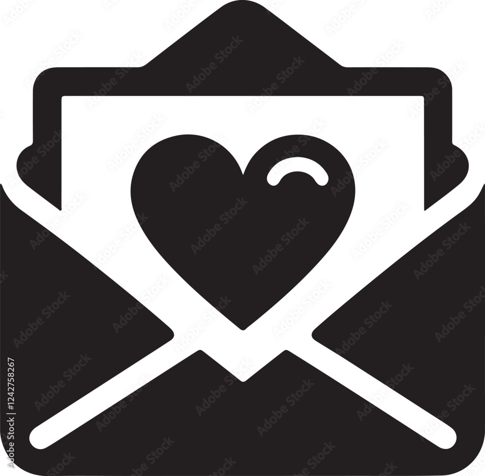 Romantic Love Letter Envelope Vector for Valentines Day
Romantic Love Letter Envelope Vector for Valentines Day