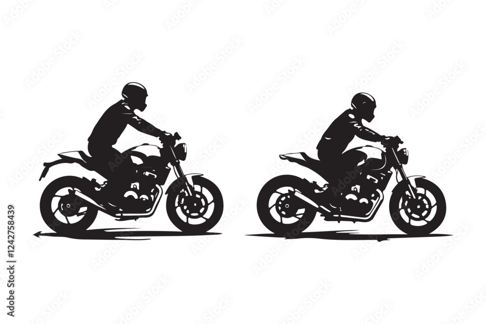 Motorcycle silhouette on a white background, Black clean artwork on white background, motorcycle, bike, motorbike, motor, speed, wheel, biker, sport, engine, transport, transportation, isolated, ride Motorcycle silhouette on a white background, Black clean artwork on white background, motorcycle, bike, motorbike, motor, speed, wheel, biker, sport, engine, transport, transportation, isolated, ride
