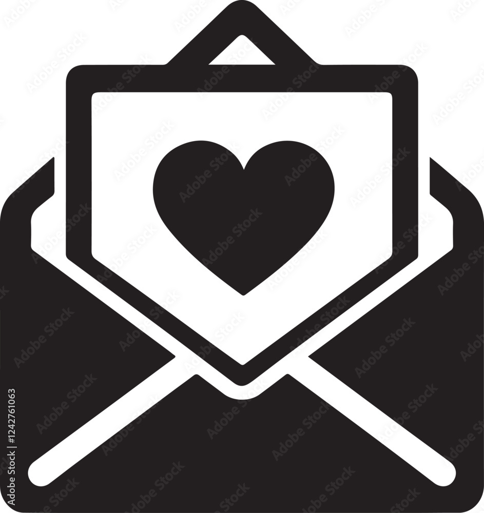 Romantic Love Letter Envelope Vector for Valentines Day
Romantic Love Letter Envelope Vector for Valentines Day