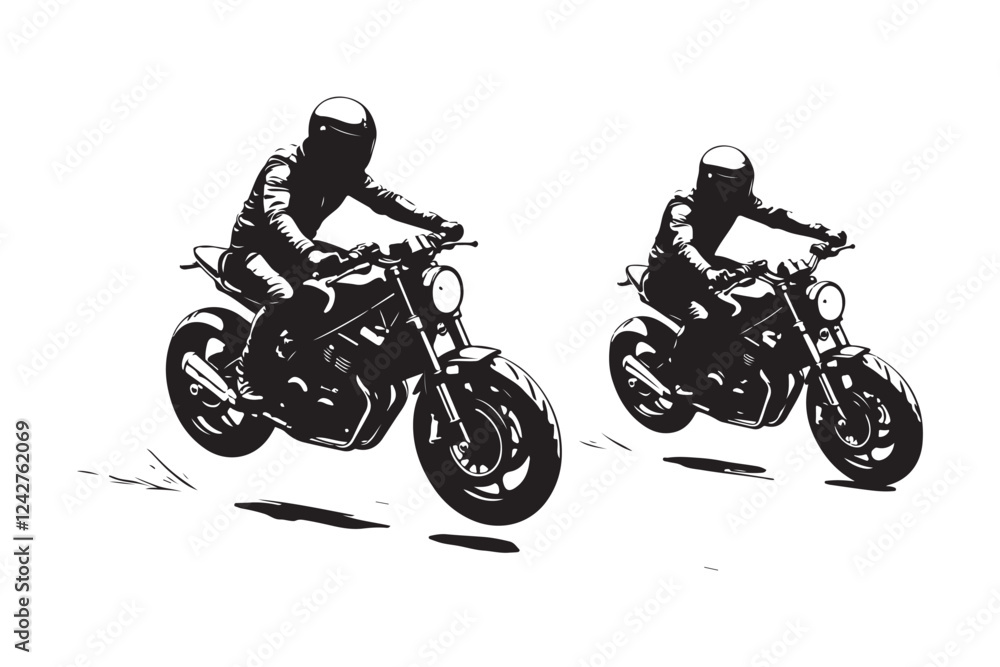 Motorcycle silhouette on a white background, Black clean artwork on white background, motorcycle, bike, motorbike, motor, speed, wheel, biker, sport, engine, transport, transportation, isolated, ride Motorcycle silhouette on a white background, Black clean artwork on white background, motorcycle, bike, motorbike, motor, speed, wheel, biker, sport, engine, transport, transportation, isolated, ride