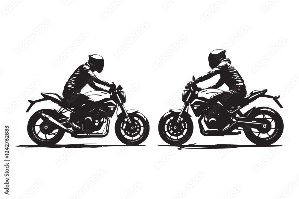 Motorcycle silhouette on a white background, Black clean artwork on white background, motorcycle, bike, motorbike, motor, speed, wheel, biker, sport, engine, transport, transportation, isolated, ride Motorcycle silhouette on a white background, Black clean artwork on white background, motorcycle, bike, motorbike, motor, speed, wheel, biker, sport, engine, transport, transportation, isolated, ride