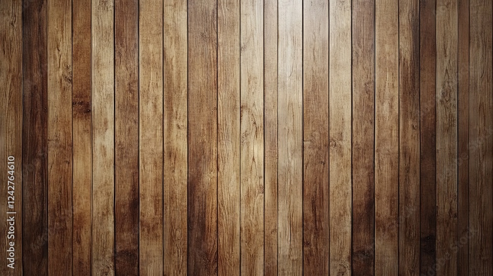 Fototapeta premium Surface of the brown wood texture floor. textured wooden background. Top view.