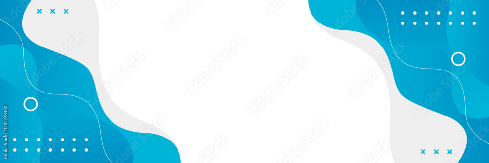 Abstract blue geometric banner background with fluid wave shapes. Modern dynamic wallpaper. Template banner background for sales, ads, events, web, pages, and headers Abstract blue geometric banner background with fluid wave shapes. Modern dynamic wallpaper. Template banner background for sales, ads, events, web, pages, and headers
