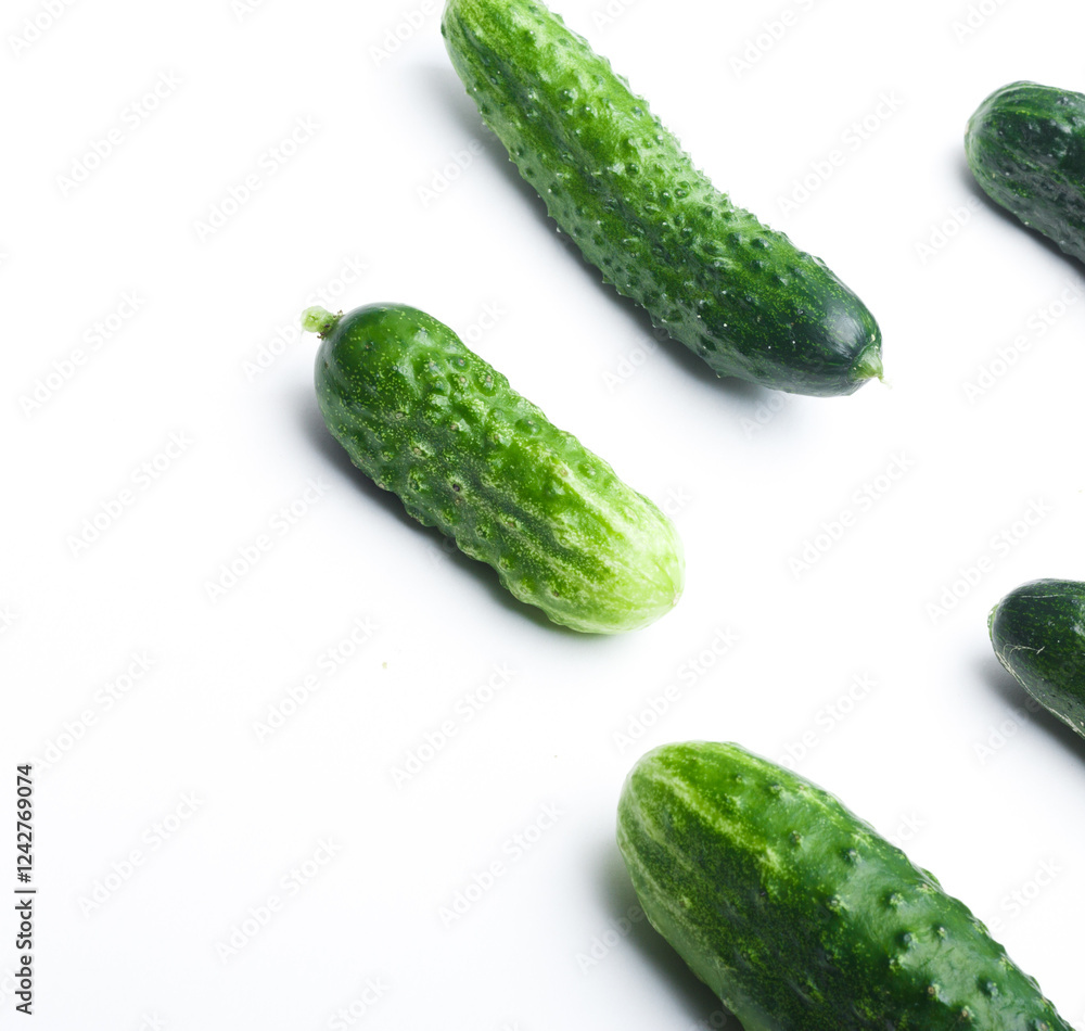 cucumber on a white background cucumber on a white background