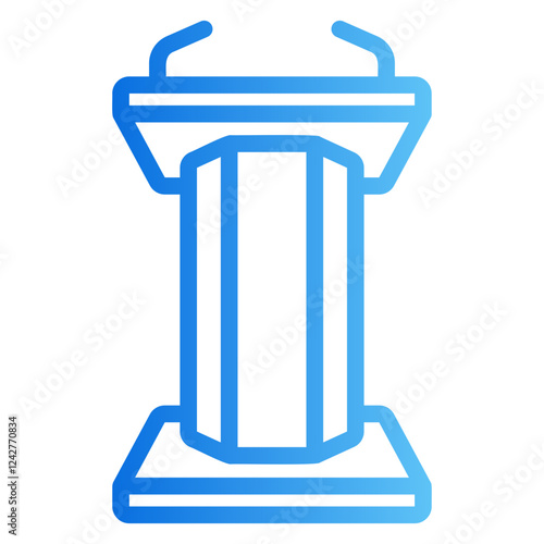 witness stand Gradient icon